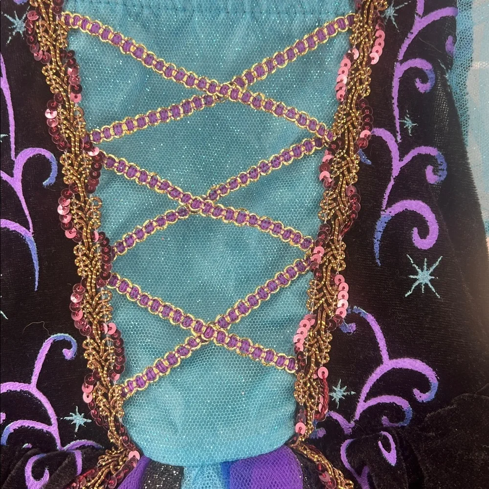 Girl’s Costume Fairy Princess -Size 2T/3T - glitter, Sequins Purple, Black, Blue